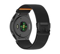 PaceBid 20mm Nylon Strap for Garmin Vivoactive 6/5/Forerunner 165/165 Music/245/645 Music/570 42mm, Elastic Braided Replacement Watch Band for Garmin Venu Sq 2/Venu 2 Plus/Approach S50/S44 - Black