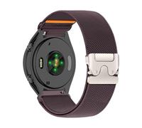 PaceBid 20mm Nylon Strap for Garmin Vivoactive 6/5/Forerunner 165/165 Music/245/645 Music/570 42mm, Elastic Braided Replacement Watch Band for Garmin Venu Sq 2/Venu 2 Plus/Approach S50/S44 - Purple