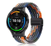 PaceBid 22mm Braided Straps for Garmin Venu 4 45mm/Venu 3/Forerunner 255/265/570 47mm/Venu2, Magnetic Nylon Replacement Watch Band for Huawei Watch GT 6/GT 5 Pro 46mm/Amazfit Balance 2/Bip 6-Colorful