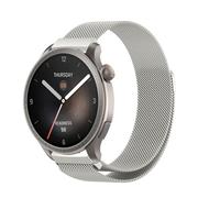 PaceBid 22mm Metal Strap Compatible with Amazfit Balance, Milanese Magnetic Mesh Stainless Loop Replacement Adjustable Metal Watch Band for Amazfit Balance 2 - Starlight