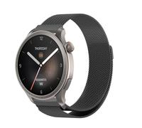 PaceBid 22mm Metal Strap Compatible with Amazfit Balance, Milanese Magnetic Mesh Stainless Loop Replacement Adjustable Metal Watch Band for Amazfit Balance 2 - Black