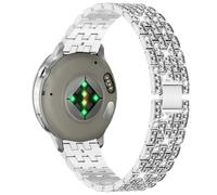 PaceBid 22mm Metal Strap for Garmin Venu 4 45mm/Venu 3/2/Forerunner 255/265 | for Garmin Forerunner 255 Music/570 47mm,vivoactive 4/Active, Women Bling Diamond Metal Replacement WatchBand, Silver