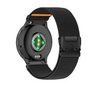 PaceBid 22mm Nylon Strap for Garmin Venu 3 45mm/Venu 2/vivoactive 4/Active, Sport Wristbands Elastic Braided Replacement Watch Band for Garmin Forerunner 265/255/255 Music/Forerunner 570 47mm - Black