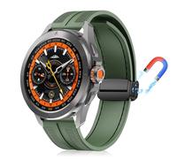 PaceBid 22mm Straps for Xiaomi Watch S5 46mm/S4 47mm/S4 Sport/S3/S1 Pro/S1 Active, Silicone Complex Nylon Braided Magnetic Watch Band for Xiaomi Redmi Watch 5 Active/5 Lite/Watch5/Watch2 - Green