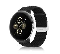 PaceBid Band Nylon Strap for Google Watch 2/Google Watch 1 Straps Edition Braided Adjustable Stretchy Bands for Google Watch 2/Google Watch 1 Black