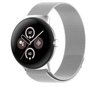 PaceBid Metal Strap Compatible with Google Watch 2/Google Watch 1 Women Men, Milanese Mesh Stainless Steel Magnetic Loop Replacement Band for Google Watch 2/Google Watch 1 Silver