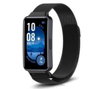 PaceBid Metal Strap Compatible with Huawei Band 10/9/8, Milanese Magnetic Mesh Stainless Loop Replacement Adjustable Band for Huawei Band 9/8/10 (Black)
