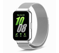PaceBid Metal Strap Compatible with Samsung Galaxy Fit 3, Milanese Magnetic | Stainless Steel Magnetic Mesh Milanese Loop Replacement Fashion Adjustable Watch Band for Samsung Galaxy Fit 3, Silver