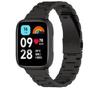 PaceBid Metal Strap Compatible with Xiaomi Redmi Watch 3 Active, Stainless Steel Adjustable Metal Men Women Replacement Bands for Xiaomi Redmi Watch 3 Active Black