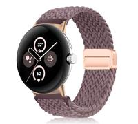 PaceBid Nylon Strap Compatible with Google Pixel Watch 4 41mm/3 41mm/2/1, Braided Magnetic Sport Women Men Replacement WatchBand for Google Pixel Watch 1/2/3/4 41mm - Purple