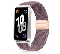 PaceBid Nylon Straps for Huawei Band 10/9/8, Men and Women Braided Magnetic Replacement Nylon Watch Band for Huawei Band 9/Band 8/10 - Purple