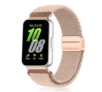 PaceBid Nylon Straps for Samsung Galaxy Fit 3, Men and Women Braided Magnetic Replacement Nylon Watch Band for Samsung Galaxy Fit 3 - Pink