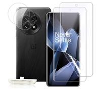 PaceBid Screen Protector for OnePlus 13 5G, [2 + 2 Pack] HD Soft TPU Screen Protector + Tempered Glass Camera Lens Protector 9H Hardness, Protection Film for OnePlus 13 5G
