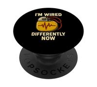 Pacemaker Im Wired Differently Now Fun Mens Surgery Recovery PopSockets Adhesive PopGrip