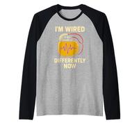 Pacemaker Im Wired Differently Now Fun Mens Surgery Recovery Raglan Baseball Tee