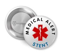 Pacemaker Medical Alert Logo Badge 1in 25mm