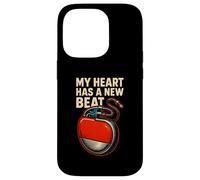 Pacemaker My Heart Has A New Beat Retro Mens Surgery Recover Case for iPhone 14 Pro