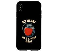 Pacemaker My Heart Has A New Beat Retro Mens Surgery Recover Case for iPhone XS Max