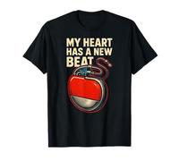 Pacemaker My Heart Has A New Beat Retro Mens Surgery Recover T-Shirt