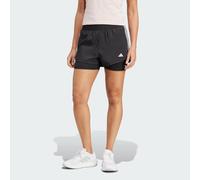 adidas Women's Pacer 3-Stripes Training Woven Shorts, Black, XXS