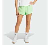 Adidas Pacer Training 3 Stripes Woven High-rise 5´´ Shorts Green L Women