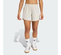 adidas Pacer Workout Waffle Shorts Beige Women - S