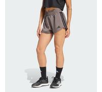 adidas Women's Pacer Workout Woven High Rise Shorts, Charcoal/Black, M 5 inch