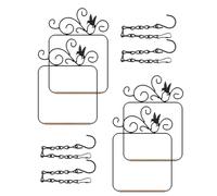 PACETAP Hummingbird Swings and Perches Metal Frame 4 Pack, Wild Bird Swing Outdoor Bird Perch with Wooden Dowel and 2 Hanging Chain for Indoor, Outdoor, Trunk, Lawn, Patio, Garden (4 Hummingbirds)