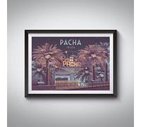 Pacha Nightclub Ibiza Travel Poster A3 11.7x16.5in / Print Only