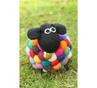 Pachamama Big Ziggy The Colourful Sheep Wool Figurine Pachamama Multicolor