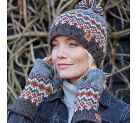 Pachamama Elgin Grey Hat & Handwarmers Set