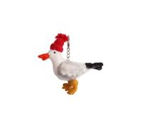 Pachamama Handfelted 100% Wool Animal Designs Decorative Women Keyring Keychain Collectable Gift Handmade Colourful Cute Lovable Fair Trade (Sammy Seagul)
