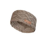 Pachamama Women 100% Pure Fine Merino Wool Ear Warmer Headband Handknitted Cable Pattern Plain One-Size Handmade Soft Warm Breathable Moisture Wicking Fair Trade (Mushroom, One Size)