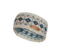 Pachamama Women 100% Pure Fine Merino Wool Ear Warmer Headband Handknitted Diamond Pattern Plain One-Size Handmade Soft Warm Breathable Moisture Wicking Fair Trade (Blue, One Size)
