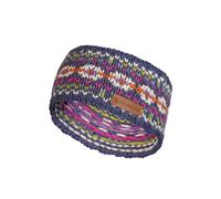 Pachamama Women 100% Pure Fine Merino Wool Ear Warmer Headband Handknitted Fairisle Colourful One-Size Handmade Soft Warm Breathable Moisture Wicking Fair Trade (Denim, One Size)