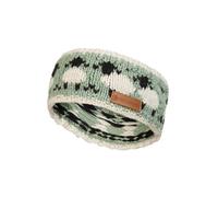 Pachamama Women 100% Pure Fine Merino Wool Ear Warmer Headband Handknitted Sheep Flock Design One-Size Handmade Soft Warm Breathable Moisture Wicking Fair Trade (Green, One Size)