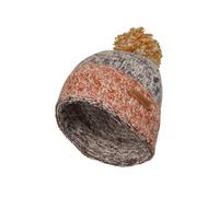 Pachamama Women Soft Wool Mohair Beanie Bobble Hat Lining-Free Handknitted Coloured Bands Design One-Size Handmade Extra Warm Fair Trade (UK, Alpha, One Size, Earth)