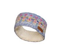 Pachamama Women Soft Wool Mohair Ear Warmer Headband Sherpa Fleece Lined Handknitted Chequers Pastel Multicoloured One-Size Handmade Fair Trade (Sky, One Size)