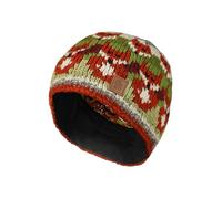 Pachamama Women Wool Beanie Hat Fleece Lined Handknitted Fox Multicoloured One Size Handmade Extra Warm Fair Trade