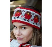 Pachamama Women's Robin Design Headband All Wool Chunky Hand Knit Pachamama Multicolor One Size