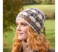 Pachamama Women's Sheep Design Beanie Hat Soft All Wool Chunky Knit in Beige Pachamama Beige One Size