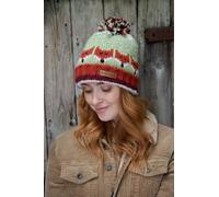 Pachamama Women's Skulk Of Foxes Roll Back Bobble Beanie Pachamama Multicolor One Size