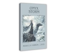 pachbzx Onyx Storm by Rebecca Yarros Poster Canvas Poster Bedroom Decor Landscape Office Room Decor Gift 20x30inch(50x75cm)