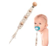 Paci Clips | Boho Handmade Paci Clips | Flexible for Boys, Girls, Toddler Cotton Rope, for Kids & Milk Bottle Attachment