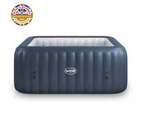 Wave Pacific | 4/6-Person Inflatable Hot Tub | Integrated Heater - Navy - 6 Person | 185x65cm - Standard