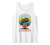 Pacific Afterglow Santa Monica California Palm Sunset Tank Top