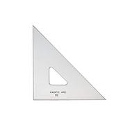Pacific Arc Drafting Triangle, 10-inch, 45/90 Degrees, w/Inking Edge, Topaz