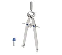 Pacific Arc Metal Professional Compass, Perfect Spring Bow Compass for Math, Geometry, or Drafting, Up to 8" Diameter Large, Comes with Lead and Lock