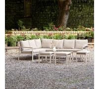 Pacific Aruba 10 Seater Metal Garden Corner Sofa Set - Grey