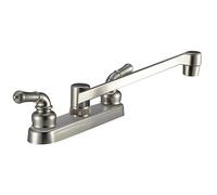 Pacific Bay PB-K14SN Kitchen Sink Faucet with Classic Levers - Metallic Plating Over ABS Plastic (Brushed Satin Nickel)